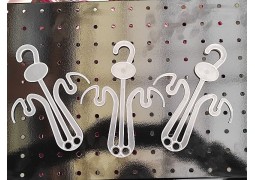 Вішалка для тапочок, шльопанців, в`єтнамок №2 (біла матова)